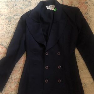 80s navy blazer